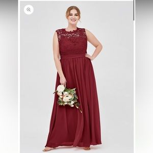 NWT Babaroni Aletta Burgundy Dress